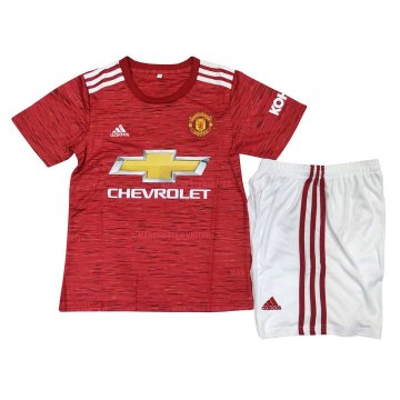2020-21 Manchester United Home Kids Football Kit(Shirt+Shorts) [37912751]
