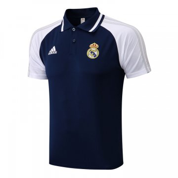 Real Madrid 2021-22 Navy Soccer Polo Jerseys Men's