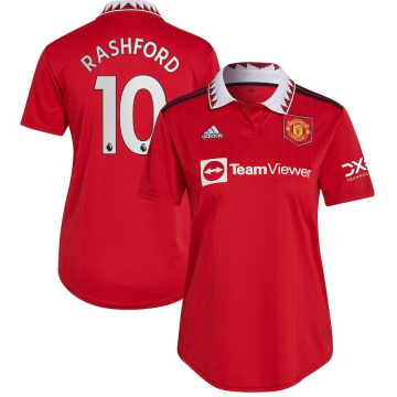 #Rashford #10 Manchester United 2022-23 Home Soccer Jerseys Women's
