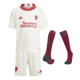 Manchester United 2023-24 Third Away Soccer Jerseys + Short + Socks Kid's