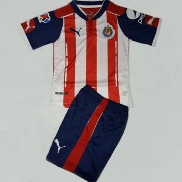 Kids 2016-17 Chivas Home Football Jersey Shirts Kit(Shirt+Shorts)