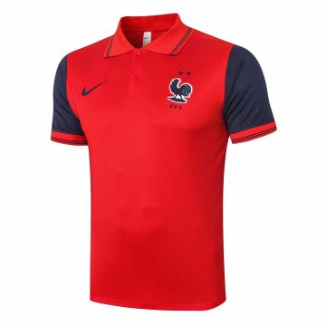 2020-21 France Red Men's Football Polo Shirt