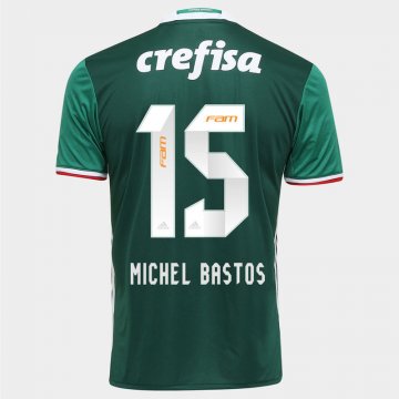2016-17 Palmeiras Home Green Football Jersey Shirts Michel Bastos #15