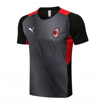 AC Milan 2021-22 Grey Soccer Training Jerseys Men's
