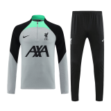 Liverpool 2023-24 Gray Soccer Sweatshirt + Pants Men's