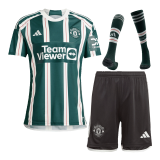 Manchester United 2023/24 Away Soccer Jerseys + Short + Socks Men's