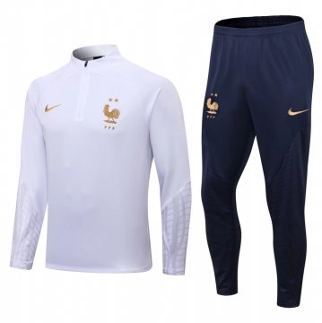 France 2022 White Soccer Training Suit Men's