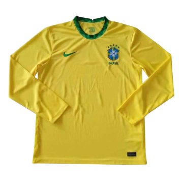 2020 Brazil Home Men LS Football Jersey Shirts