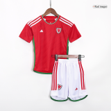 Wales 2023-24 Home Soccer Jerseys + Short Kid's