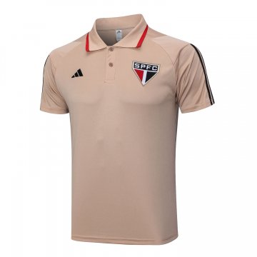 Sao Paulo FC 2023-24 Khaki Soccer Polo Jerseys Men's