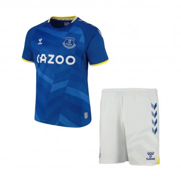 Everton 2021-22 Home Soccer Jerseys + Short Kid's