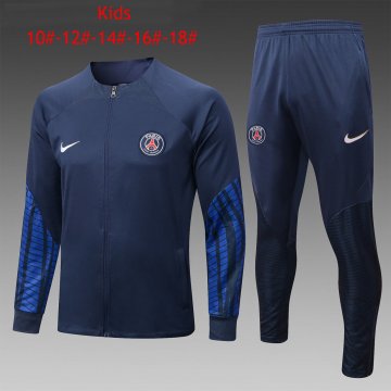 PSG 2022-23 Royal Soccer Jacket + Pants Kid's