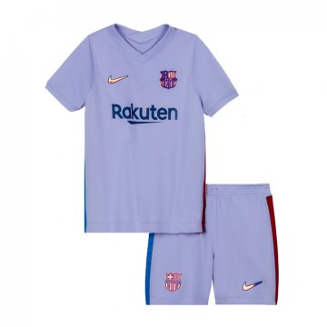 Barcelona 2021-22 Away Soccer Jerseys + Short Kid's