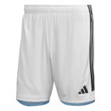 Argentina 2023 3-Star Home White World Cup Champions Soccer Shorts Men's