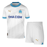 Marseille 2023/24 Home Soccer Jerseys + Short Kid's
