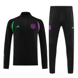 Bayern Munich 2023-24 Black Soccer Sweatshirt + Pants Men's