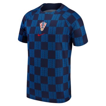 #Pre-Match Croatia 2022 Blue Soccer Training Jerseys Men's