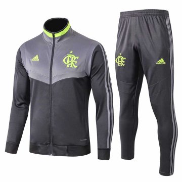 2019-20 Flamengo Light Grey Men's Football Training Suit(Jacket + Pants)