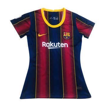 2020-21 Barcelona Home Blue & Red Stripes Women Football Jersey Shirts
