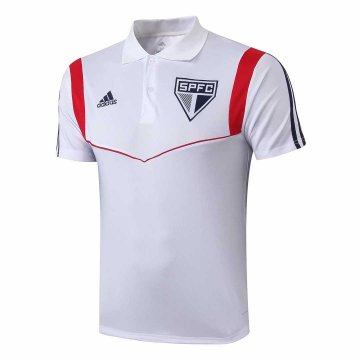 2019-20 Sao Paulo FC White Men's Football Polo Shirt