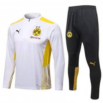 Borussia Dortmund 2021-22 White Soccer Training Suit Men's