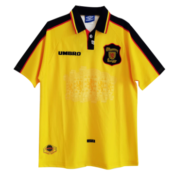 1998 World Cup Scotland Away Yellow Retro Football Jersey Shirts Men