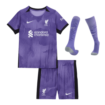 Liverpool 2023-24 Third Away Soccer Jerseys + Short + Socks Kid's