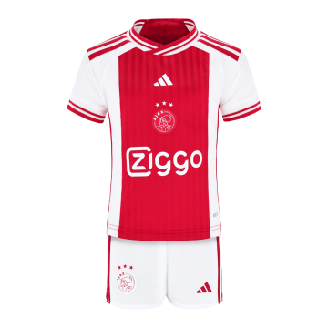 Ajax Home Soccer Jerseys + Short Kid's 2023/24