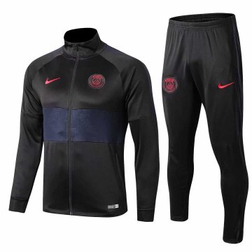 2019-20 PSG Black Men's Football Training Suit(Jacket + Pants)