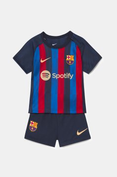 Barcelona 2022-23 Home Soccer Jerseys + Short Kid's