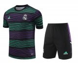 Real Madrid 2023-24 Green - Purple Soccer Jerseys + Short Men's