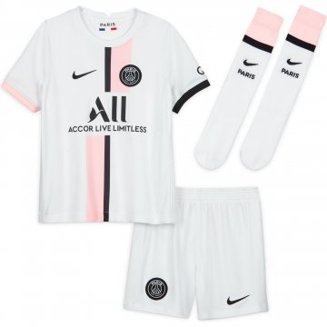 PSG 2021-22 Away Kid's Soccer Jersey+Short+Socks