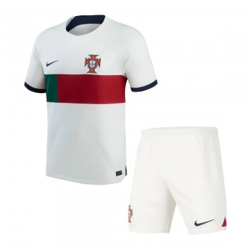 Portugal 2022 Away Soccer Jerseys + Short Kid's