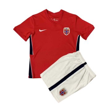 2021-22 Norway Home Football Jersey Shirts + Short Kid's [2021050201]