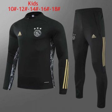 2020-21 Ajax UCL Black Kids Football Training Suit