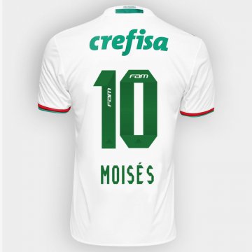 2016-17 Palmeiras Away White Football Jersey Shirts Moises #10
