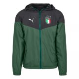Italy 2022 Hoodie Green All Weather Windrunner Soccer Jacket Men's