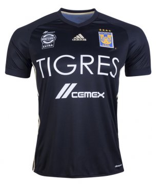2017 Tigres Third Black Football Jersey Shirts