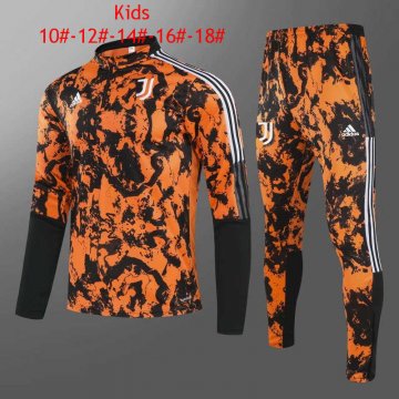 2020-21 Juventus Orange Kid's Football Training Suit [2020127586]