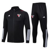 Sao Paulo FC 2023-24 Black Soccer Jacket + Pants Men's