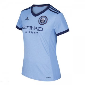 2017-18 New York City FC Home Blue Women's Football Jersey Shirts