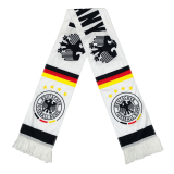 White Germany Soccer Scarf