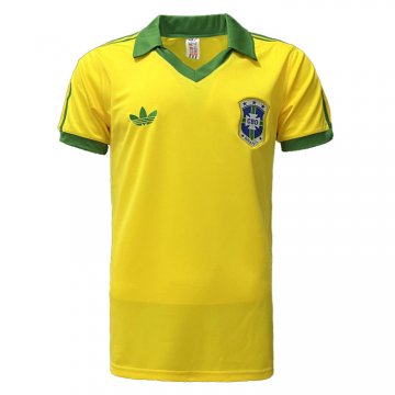#Retro Brazil 1978 Home Soccer Jerseys Men's