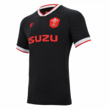 2020-21 Wales Rugby Away Black Football Jersey Shirts Men