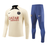 PSG 2023-24 Yellow Soccer Sweatshirt + Pants Men's