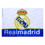 White Real Madrid Team Soccer Flag