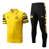 Dortmund 2022-23 Yellow Soccer Polo + Pants Men's