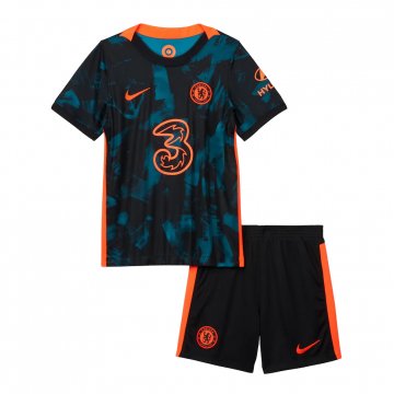 Chelsea 2021-22 Third Kid's Soccer Jerseys + Short