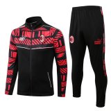 AC Milan Black Soccer Jacket + Pants Men's 2022-23