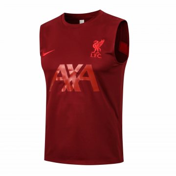 2021-22 Liverpool Burgundy Men's Football Singlet Shirt
